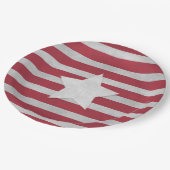 4 juli papieren bordje (Gekanteld)