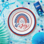 4 juli papieren bordje (Feest)