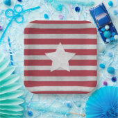 4 juli papieren bordje (Feest)