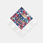 4 juli papieren servet (Hoek)