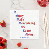 4 juli Papieren servetten (Insitu)