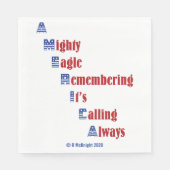 4 juli Papieren servetten (Voorkant)