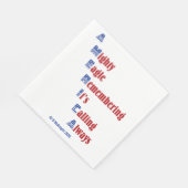 4 juli Papieren servetten (Hoek)