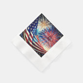 4 juli papieren servetten, cocktail servet (Hoek)