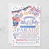 4 juli Parade Flyer-uitnodiging Kaart (Voorkant)