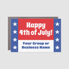 4 juli Parade sterren en strepen Automagneet