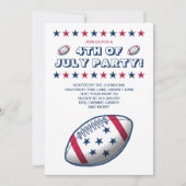 4 juli Partij Football Kaart (Voorkant)