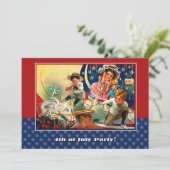 4 juli Partij Patriottische Kinder Kaart (Staand voorkant)