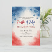 4 juli Partij van de Minimalistische Waterverf Kaart (Staand voorkant)