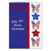 4 juli. partijuitnodiging Kaart (Voorkant)