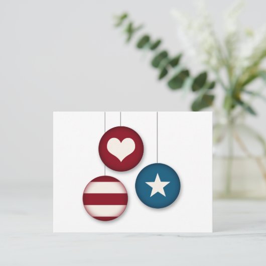 4 juli Party Invitation Briefkaart (Staand voorkant)