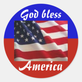 4 juli Patriot Ronde Sticker