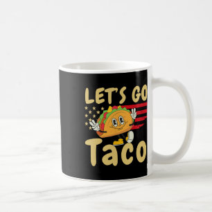 4 juli Patriotic Let's Go USA Tacos Freedom F Koffiemok