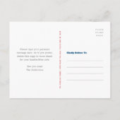 4 juli Patriotic Rustic Wood American Flag Uitnodiging Briefkaart (Achterkant)