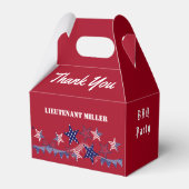 4 juli Patriotic Star Welcome Home Soldaat BBQ Bedankdoosjes (Achterkant)