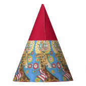 4 JULI PATRIOTISCHE GIRAFFE, PET VAN DE PARTIJ VAN FEESTHOEDJES (Achterkant)