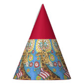 4 JULI PATRIOTISCHE GIRAFFE, PET VAN DE PARTIJ VAN FEESTHOEDJES (Links)