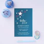 4 juli Patriottendag feestflyer Flyer (Enkel)