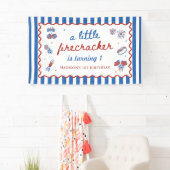 4 juli patriottisch 1e verjaardagsfeestje spandoek (Insitu)