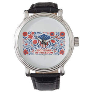 4 juli Patriottisch 250ste Verjaardag 250 Jaar Horloge
