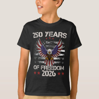 4 juli patriottisch 250ste verjaardag 250 jaar  t-shirt