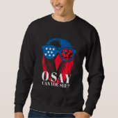 4 juli Patriottisch Amerika Verenigde Staten Ameri Trui (Voorkant)
