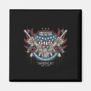 4 juli Patriottisch Amerika Veteranen Onafhankelij Magneet