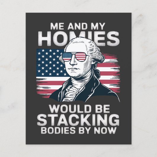 4 juli patriottisch Amerikaans Flyer (Voorkant)