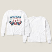 4 juli patriottisch Amerikaans kip ontwerp (Voorkant /achterkant)