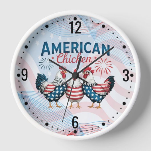 4 juli patriottisch Amerikaans kip ontwerp (Voorkant)