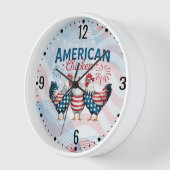 4 juli patriottisch Amerikaans kip ontwerp (Hoek)