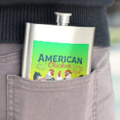 4 juli patriottisch Amerikaans kip ontwerp Flacon (Voorbeeld)