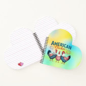4 juli patriottisch Amerikaans kip ontwerp Notitieboek (Binnen)