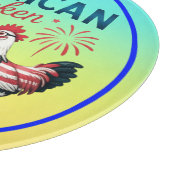 4 juli patriottisch Amerikaans kip ontwerp Snijplank (Hoek)
