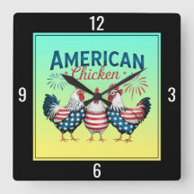 4 juli patriottisch Amerikaans kip ontwerp