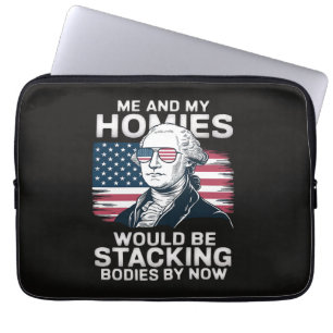 4 juli patriottisch Amerikaans Laptop Sleeve
