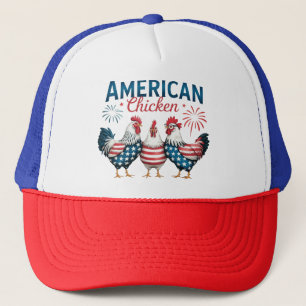 4 juli patriottisch Amerikaanse kip ontwerp Trucker Pet