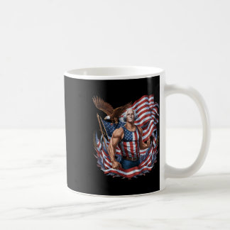 4 juli Patriottisch grappig George Washington juli Koffiemok