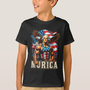 4 juli patriottisch grappig George Washington juli T-shirt