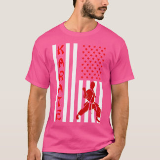4 juli patriottisch Karate Fighter Karate T-shirt
