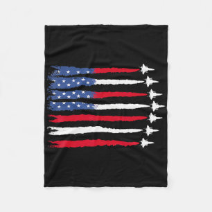 4 juli Patriottisch Rood Wit Blauw USA Flag Fight Fleece Deken