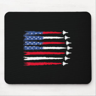 4 juli Patriottisch Rood Wit Blauw USA Flag Fight Muismat