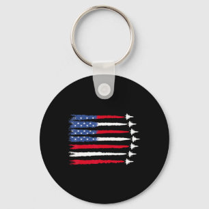 4 juli Patriottisch Rood Wit Blauw USA Flag Fight Sleutelhanger