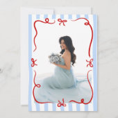4 juli patriottisch thema babyshower uitnodiging (Achterkant)