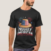 4 juli Patriottisch - Trots Amerikaans T-shirt (Voorkant)