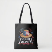 4 juli Patriottisch - Trots Amerikaans Tote Bag (Voorkant)