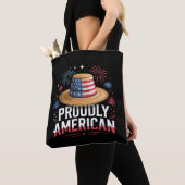 4 juli Patriottisch - Trots Amerikaans Tote Bag (Dichtbij)