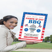 4 juli, Patriottisch Vuurwerk BBQ-feest Kaart