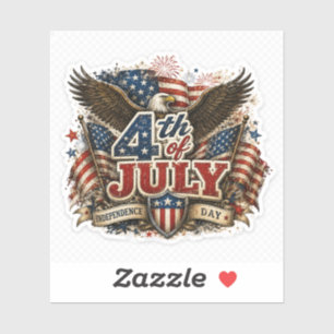 4 juli-patriottische adelaarsticker USA-vlag decal Sticker