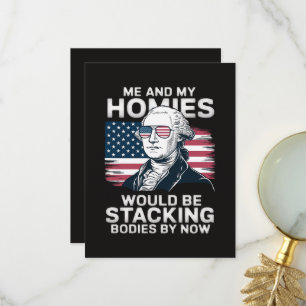4 juli patriottische Amerikaan Bedankkaart
